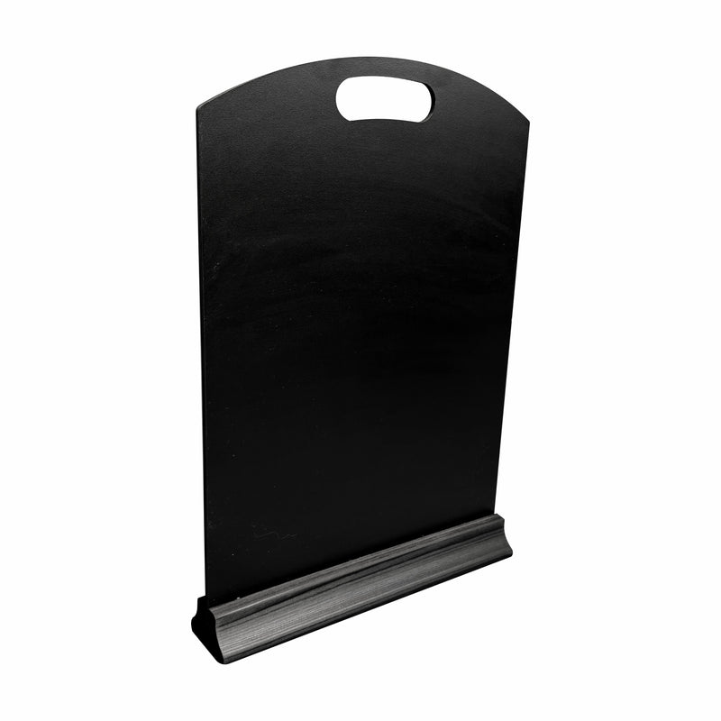 Pack of 5 Black Countertop A3 Chalkboards on Wooden Base