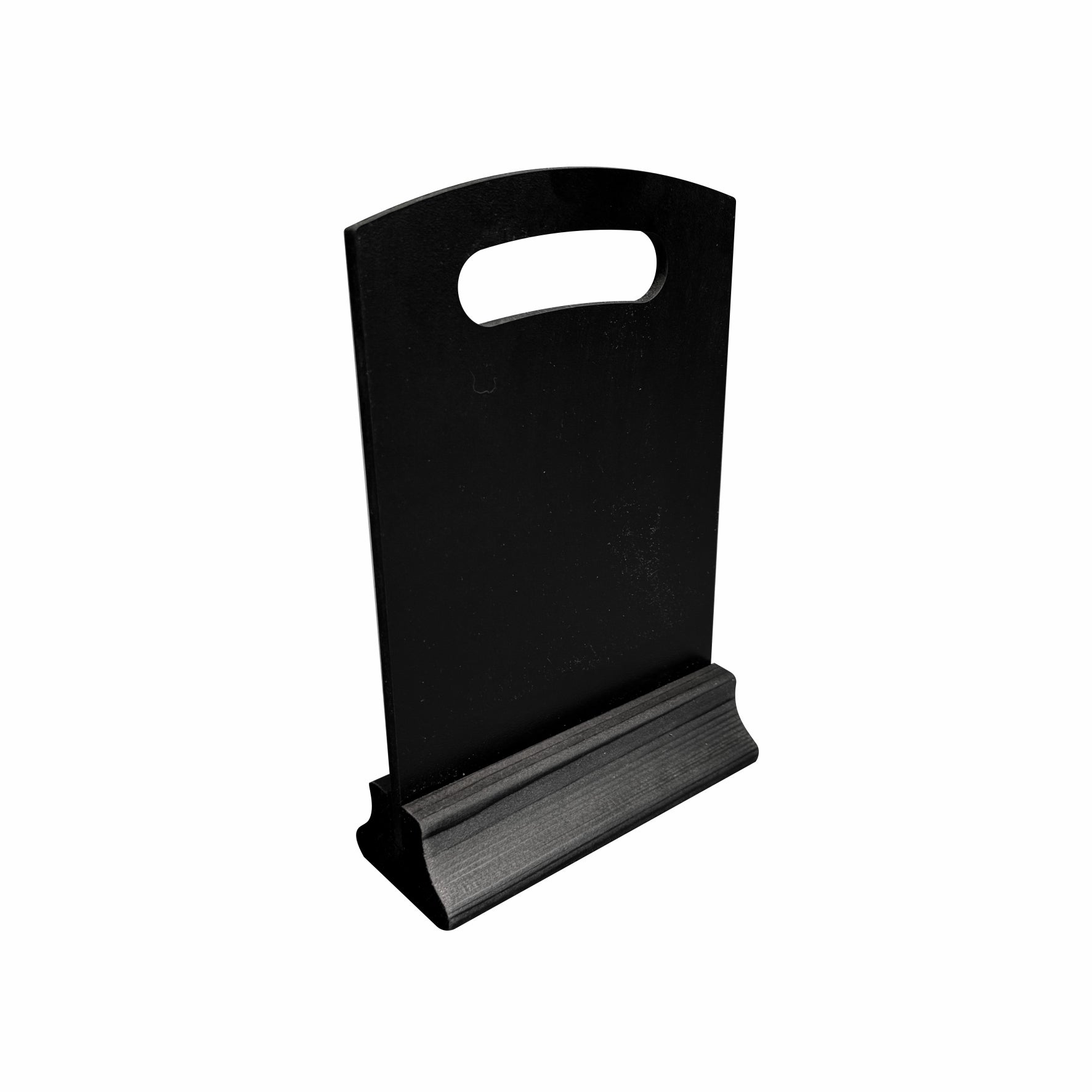 Pack of 5 Black Countertop A5 Chalkboards on Wooden Base