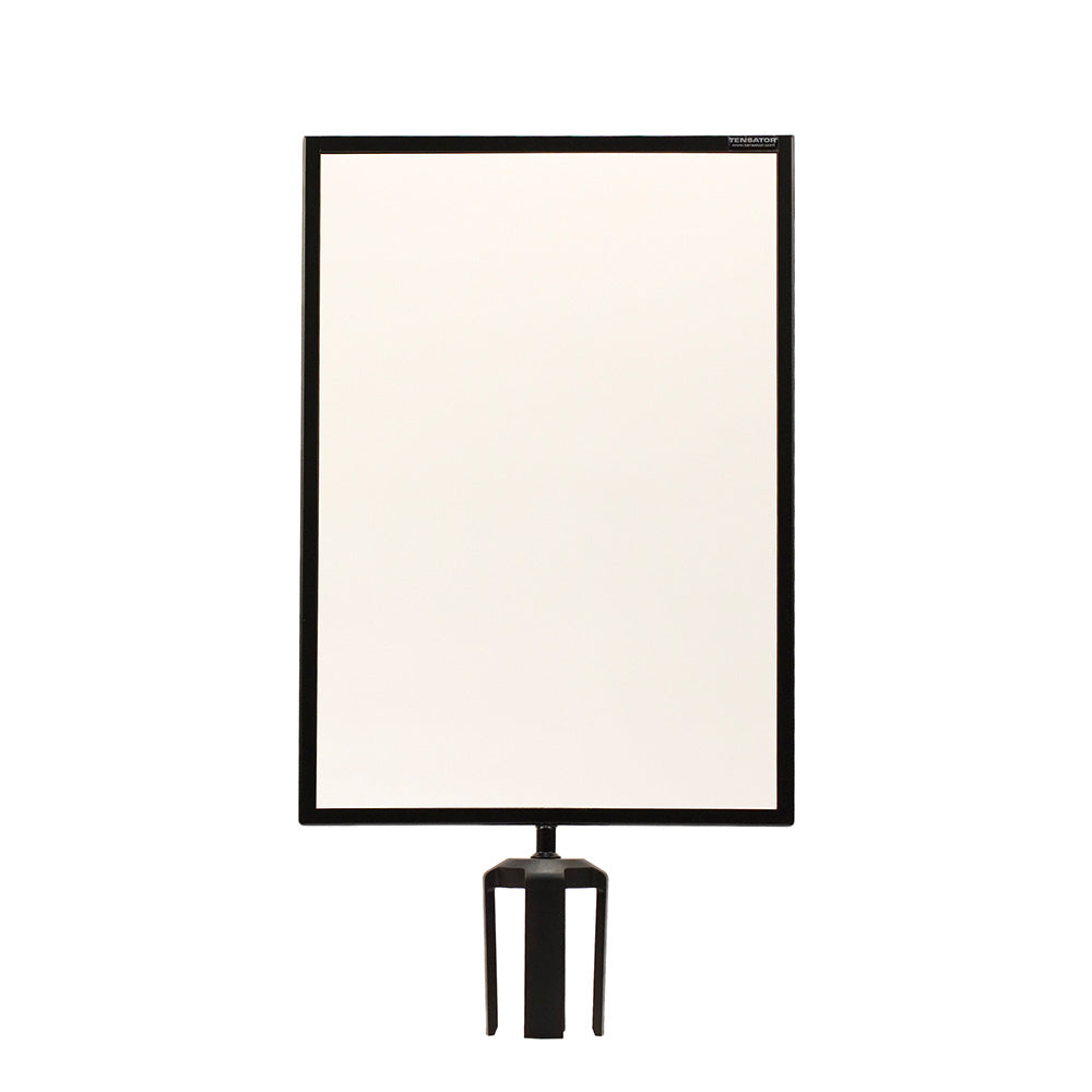 A3 Portrait Black Retractable Barrier Sign Holder Compatible With Tensabarrier