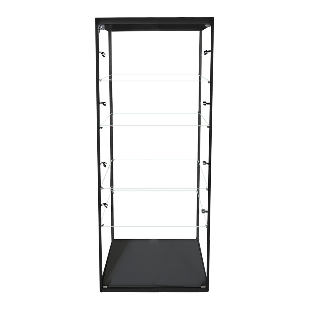 Glass case deals with shelves