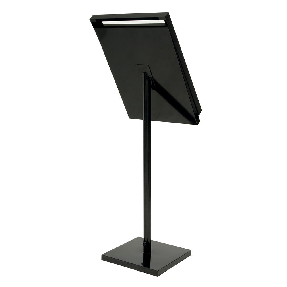 4 x A4 Black Tamperproof LED Restaurant Menu Display Board - Floor Standing or Wall Mounted