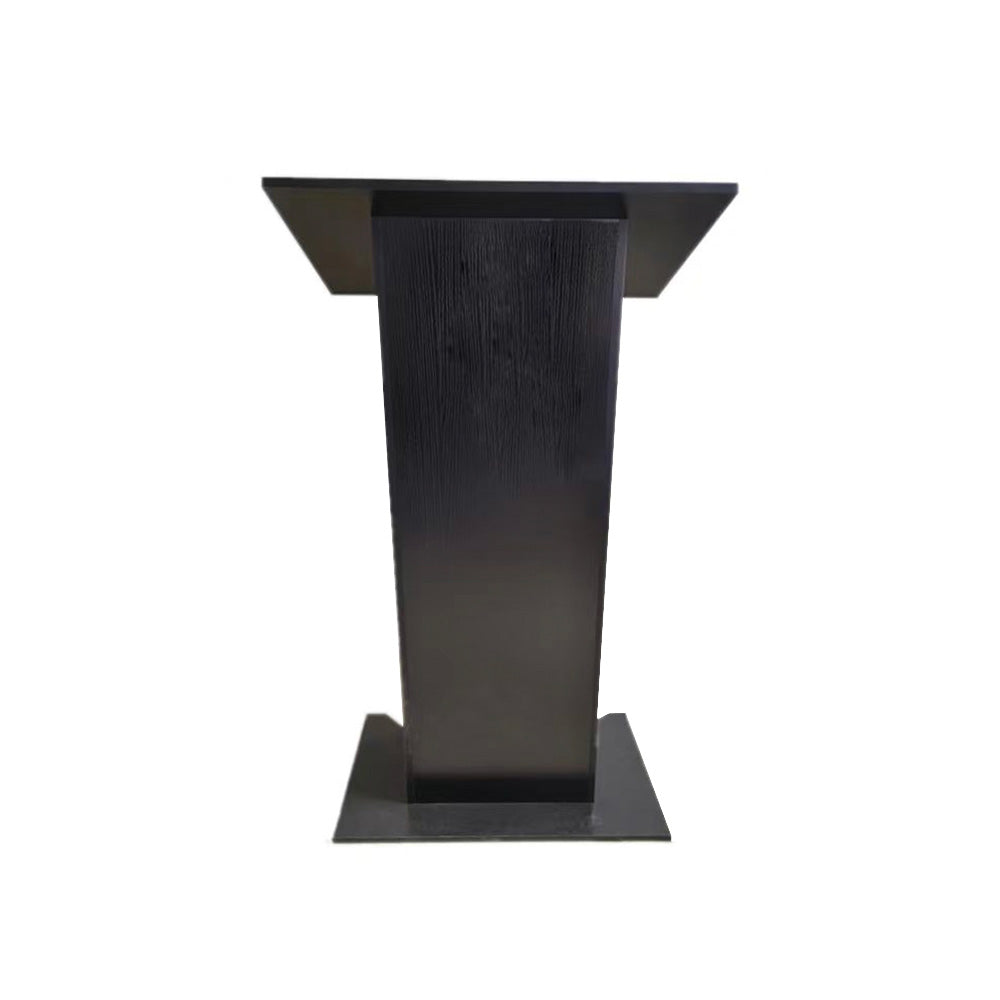 Black Acrylic Floor Standing Lectern Podium with Shelf 685mm Wide x 1180mm High