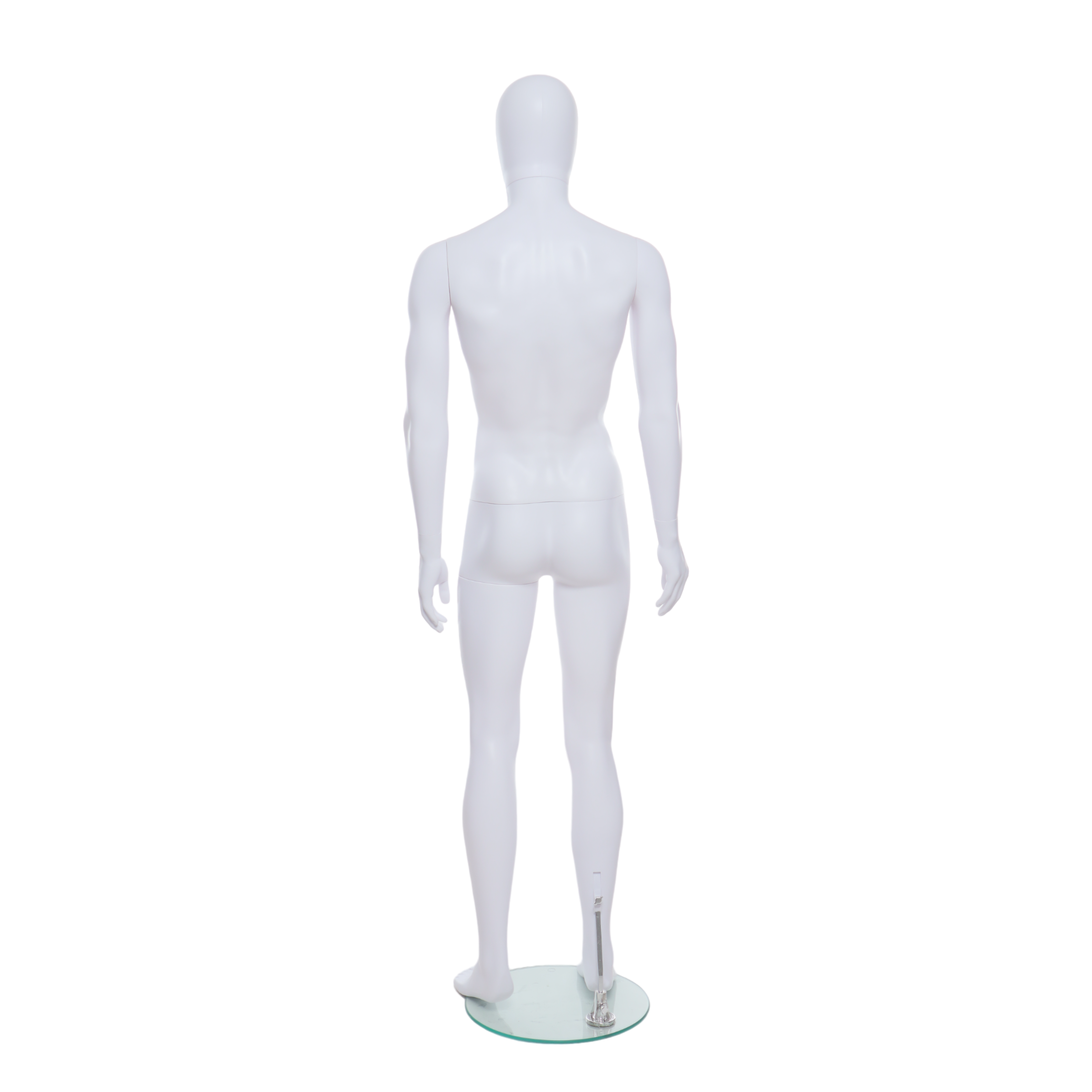 Matt White Egg Head Male Mannequin