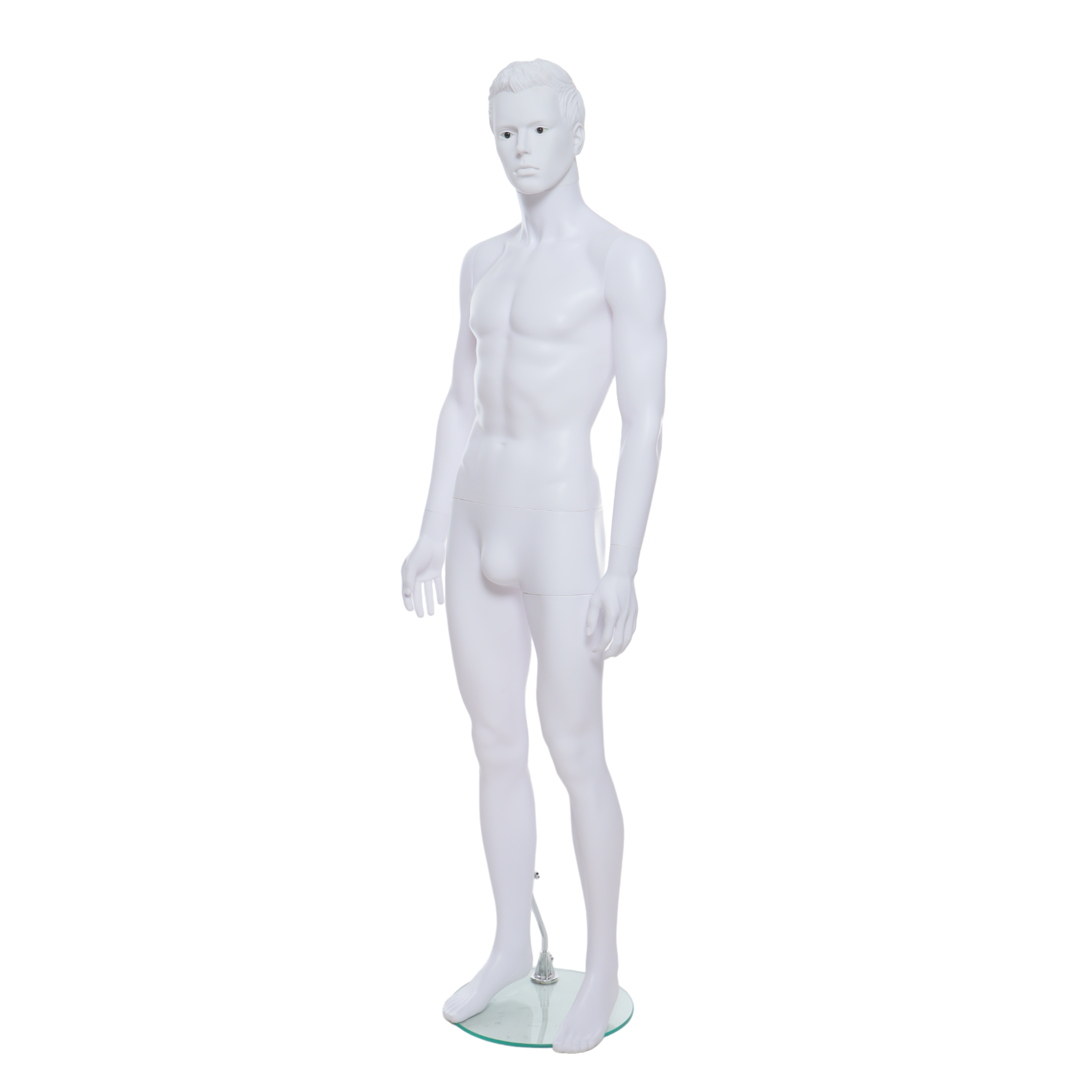 White Stylistic Male Mannequin - Upright