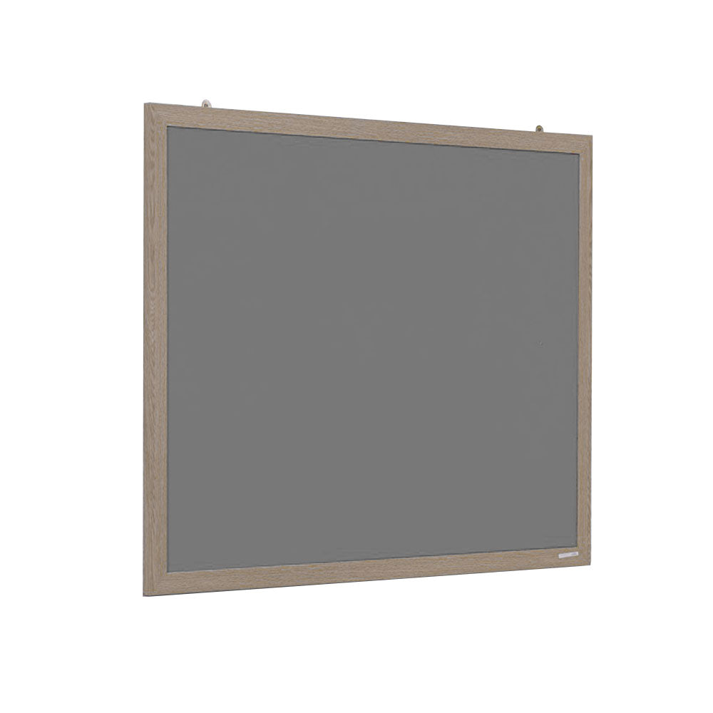 Eco-Friendly Grey Felt Noticeboard with Wood Effect Frame - 900 x 600mm