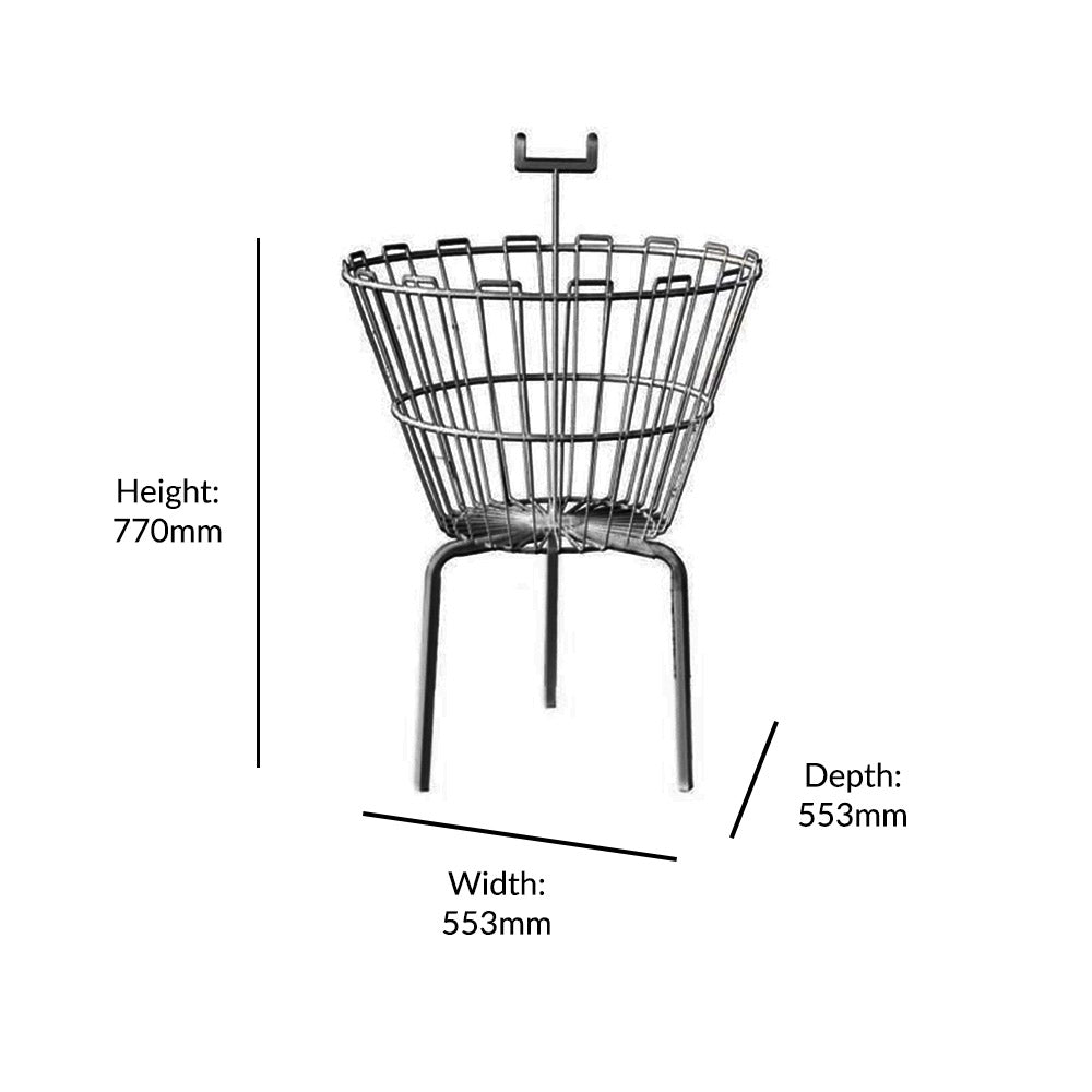 Round Dump Bin - Black