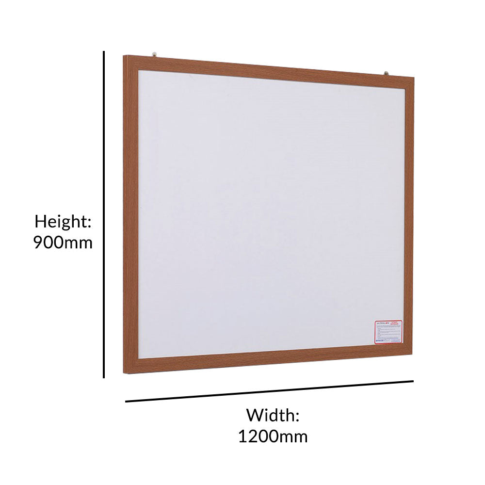 Eco-Friendly Whiteboard in Wood Effect Frame - 1200 x 900mm