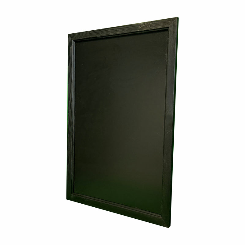 Black Wall Mounted A1 Chalkboard in Wooden Frame