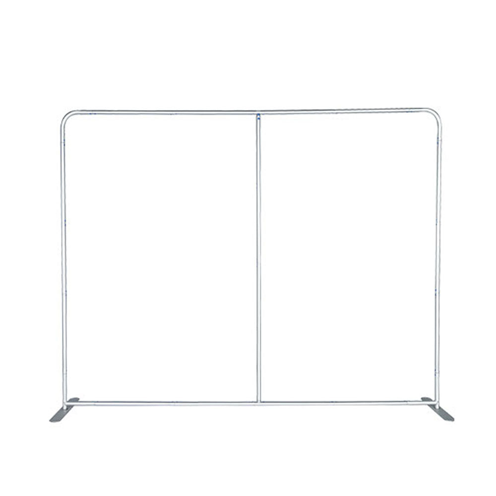 This sleek straight tension fabric backdrop offers double-sided visibility with vibrant graphic printing, making it ideal for trade shows, exhibitions, and marketing events.
