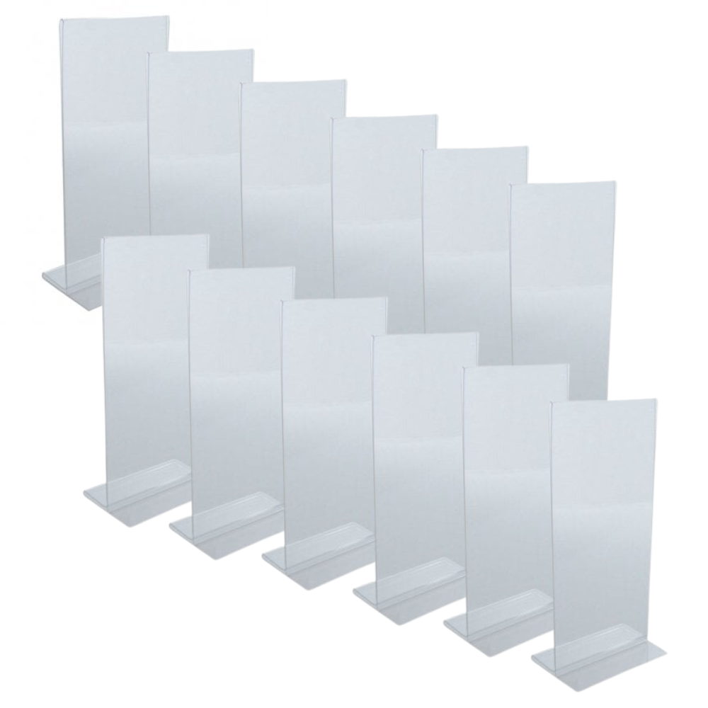 Pack of 12 Double Sided DL Literature Holder - Portrait