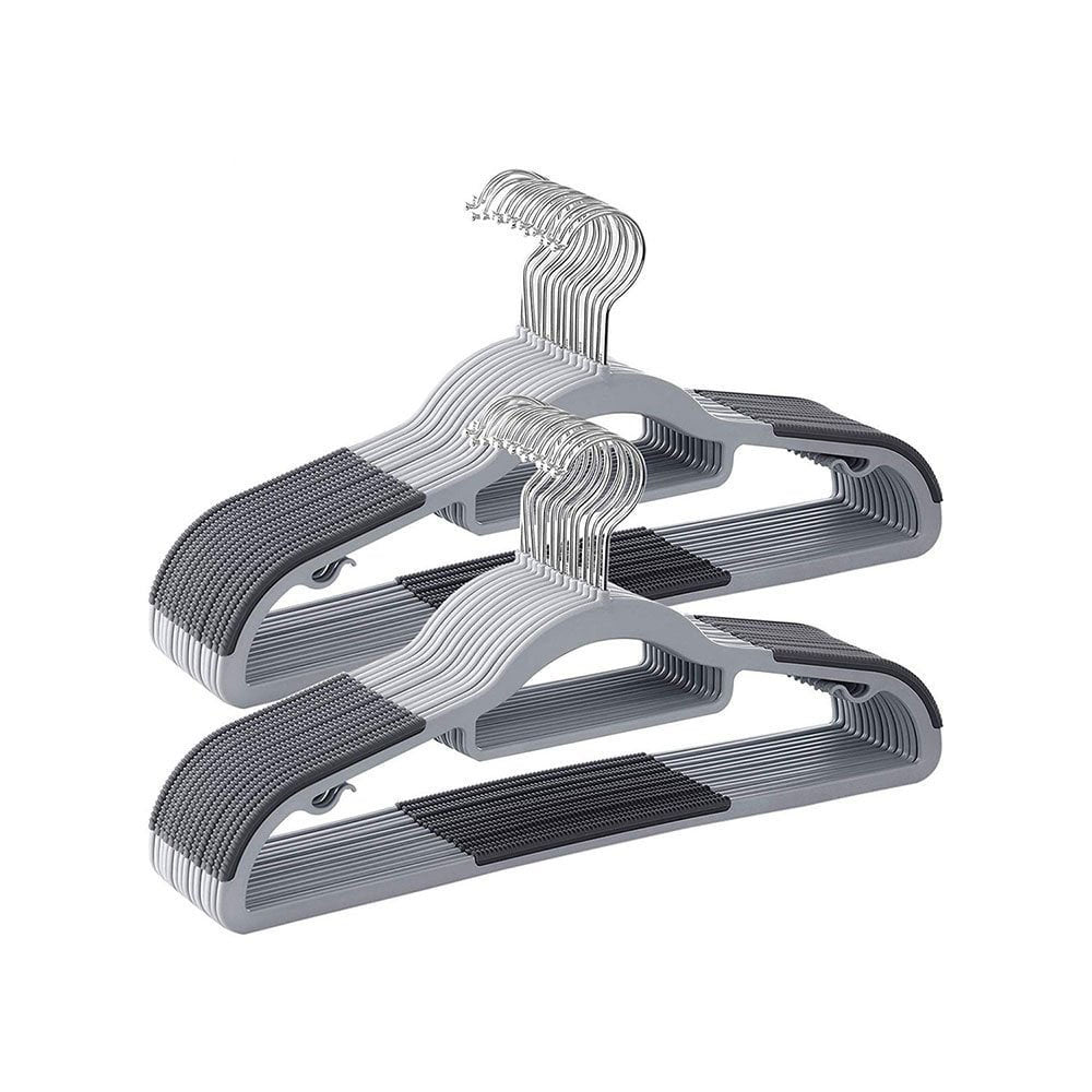 Set of 30 strong and durable space-saving hangers, perfect for keeping clothes neatly stored and wrinkle-free.
