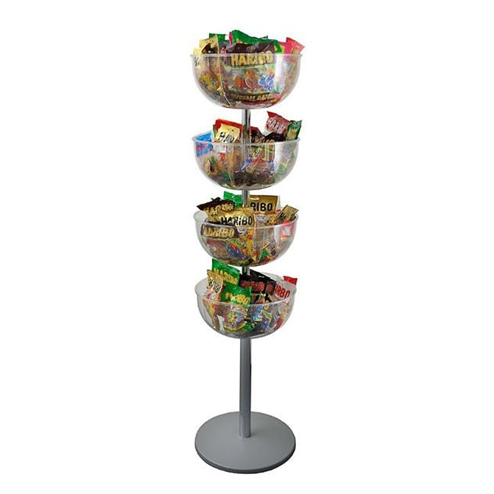 Tensabarrier Impulse Merchandising Tower, a versatile solution for managing space while showcasing impulse-buy products.