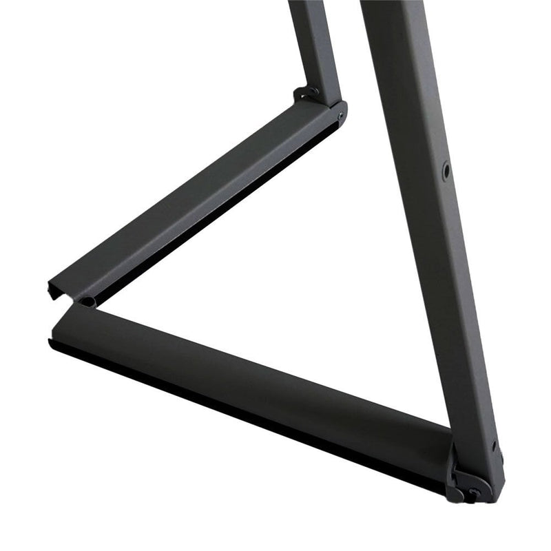 Portable Height Adjustable Black Steel Easel for Chalkboards and Snap ...